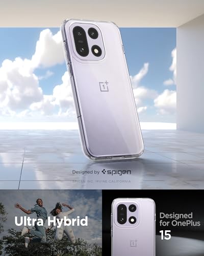 Image of Spigen Ultra Hybrid | OnePlus 15 Case [Transparent] [Air Cushion Protection] OnePlus 15 Back Cover | TPU+PC - Crystal Clear