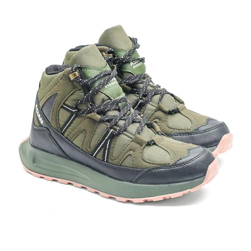 Image of ASIAN Everest W-21 Women's Trekking & Hiking Shoes | Durable Outdoor Footwear with Anti-Slip Outsole, Soft Cushion Comfort & Water-Resistant Upper | Ideal for Travel, Biking & Trails
