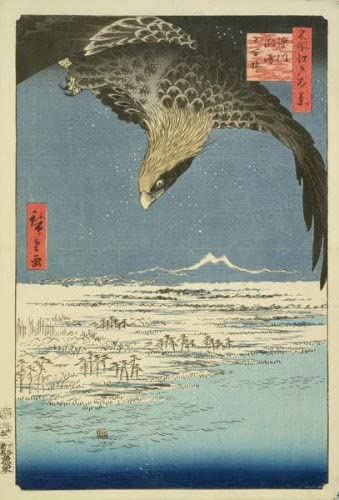 Toile Over Acre Plain At Susaki Fukagawa Hiroshige pour passionnés d'art