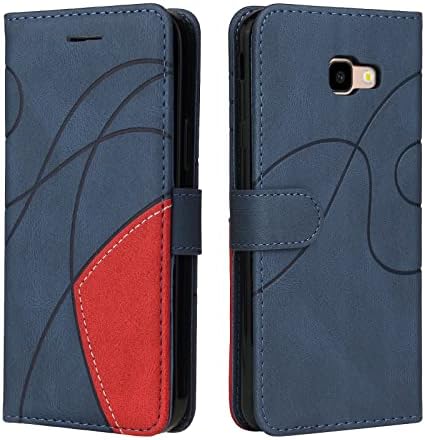 Samsung S10 Case Geometric, Shockproof Wallet Case PU Leather with Credit Card Holder Stand Magnetic Scratchproof Protect Folding Flip Phone Case for Samsung Galaxy S10 Cover Women Men, Blue