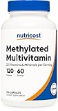 Nutricost Methylated Multivitamin 120 Capsules, 60 Servings - 23 Vitamin & Minerals Per Serving