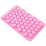 Tinksky Mini Heart Shape Silicone Ice Cube Chocolate Mold (Pink)