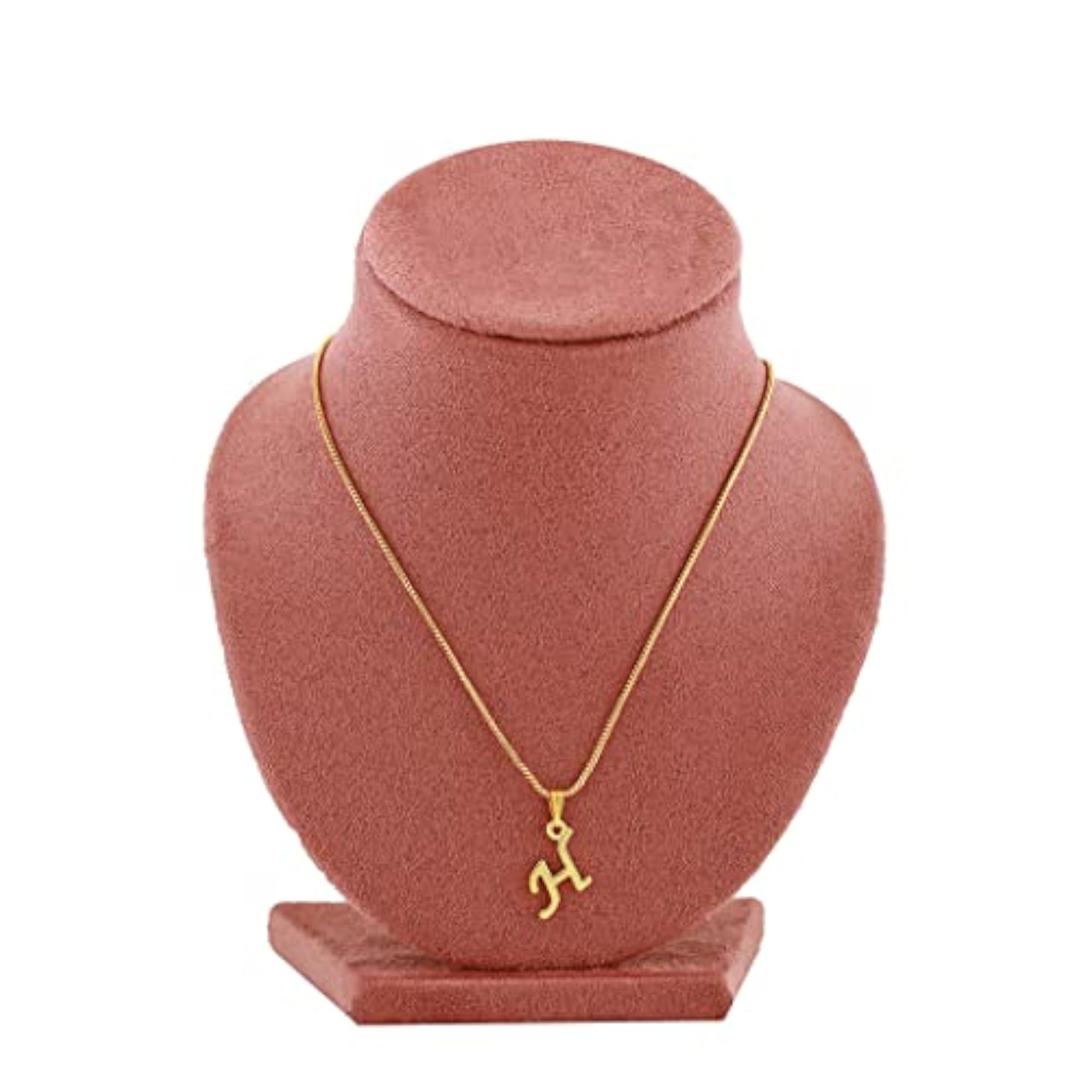 Personalized Initial Letter Plated Pendant for Necklace