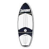 Doomswell Hydro 4'8' Wakesurf Board – Lite, High-Performance Hybrid with 3-Fin Option, Compression Molded – Wakeboard for Men & Women, Great for Beginners & Advanced Riders. (Smoke)