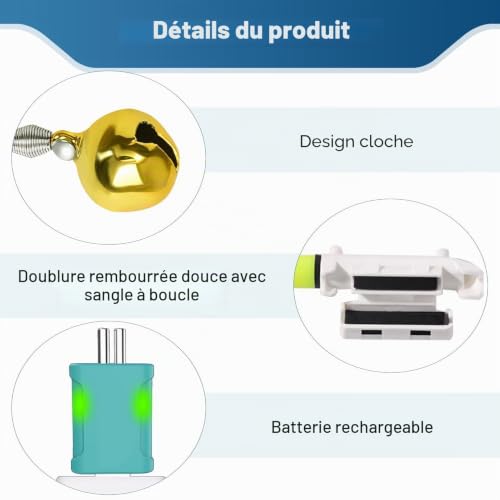 JCSJK 5 pièces de lampes LED de poche pour la pêche, indicateurs de touche à l'extrémité de la canne étanches avec alarme, cloche et boucle pour canne à pêche, accessoire de pêche pour Thanksgiving – vue 2