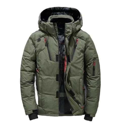 Men Winter Jacket White Duck Down Parka Casual Goose Feather Men's Winter Coat Hood Thick Warm Waterproof Jackets