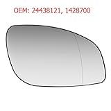 vectra c spiegelheizung Mit Beheizung CarJoy 650480 Außenspiegel Beheizbar Weit Winkel Glas Spiegelglas Rechts Beifahrerseite für Vectra C Signum OEM: 24438121, 1428700