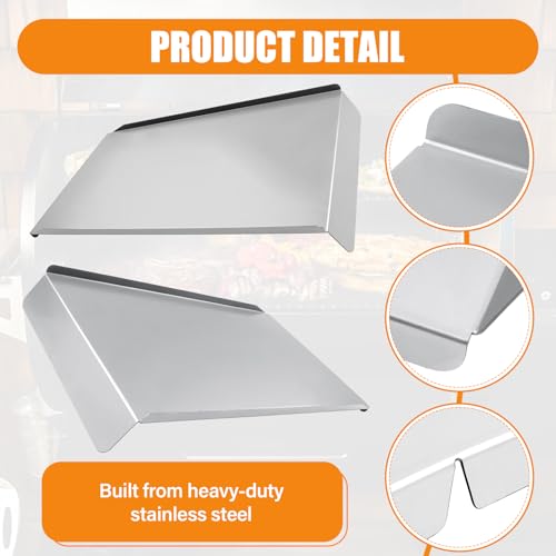 Drip Tray Heat Baffle Replacement for Traeger Pro 780 Pellet Grills, BCA1283 Grease Drip Pan Heat Deflector Replace Parts: KIT0443 BAC780, Compatible With Traeger Pro 780 Drip Tray Liner BAC520 by COMVIEE - Used condition - Image 4