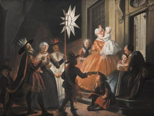 Toile peinture murale Cornelis Troost de 60x90cm pour décoration salon