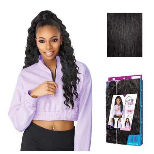 Sensationnel INSTANT Updown halfwig Pony - Instant Weave Up and Down 4 style in 1 half wig pony drawstring - INSTANT UD 09 (1B)