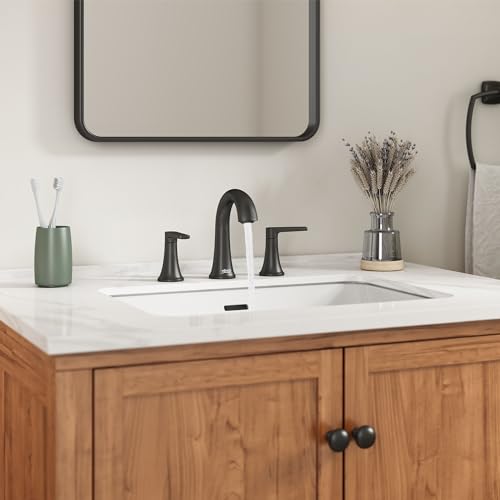 American Standard 7429801.243, Becklow 8-Inch Widespread Bathroom Faucet, Matte Black thumbnail 2