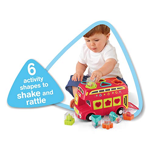 Early Learning Centre Shape Sorting Bus, Stimulates Senses, Fine Motor Skills, Hand Eye Coordination, Problem Solving, Toys For Ages 6 Months, Amazon Exclusive, By Just Play #TOP4