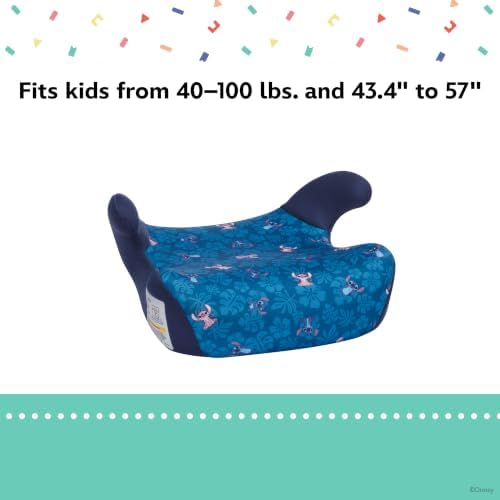 Disney Baby Rise LX Booster Car Seat, Tropical Stitch