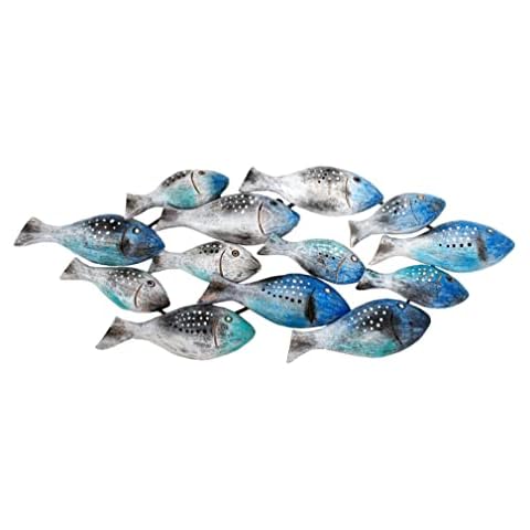 Double Duck Fish Wall Sculpture Decoration Cover
