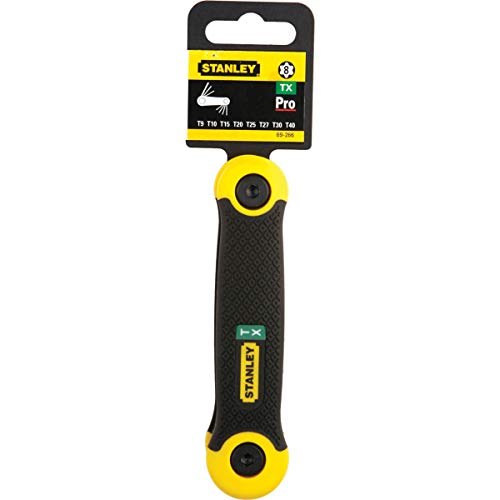 STANLEY Jogo de Chaves Torx® Tipo Canivete Emborrachado com 8 Peças 69-266