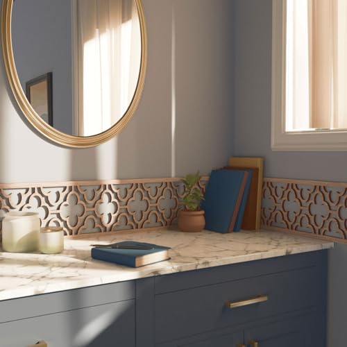 46 5/8"W x 8"H x 3/8"T Chicago Fretwork Moulding, Walnut by Ekena Millwork - Image 8