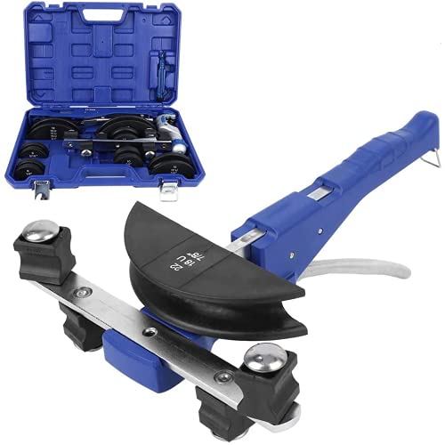 Cintreuse de tuyaux 6-22mm CT-999, manuelle Kit de cintreuse tube Dispositif de cintrage de tuyaux avec 7 matrices de matrice cintreuse interchangeables 1/4 5/16 3/8 1/2 5/8 3/4 7/8 pouce