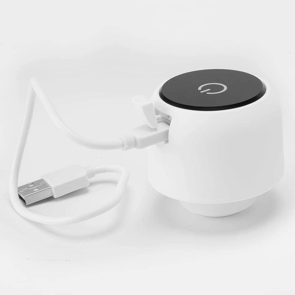 Self-Cleaning UV Water Bottle - 20oz Insulated Stainless Steel - Leakproof Rechargeable & Reusable Clean Bottle - Clean & Travel-Friendly - (White)