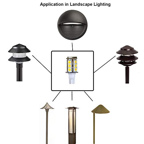 Makergroup T5 T10 Wedge Base Led Light Bulb High Brightness 12V 3W 2700K-3000K Warm White For Outdoor Landscape Lighting Deck Stair Step Path Lights And Rv Lighting 2Pcs #TOP6