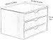 noxozoqm Pine Wood Desk Organizers With Drawer, Wooden Storage Box, A4 Flat File Cabinet, School Office Supplies Drawer Desk Accessories(Color:A,Size:3 layers)