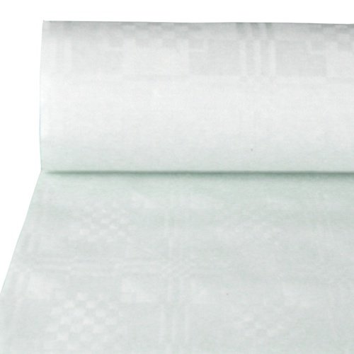 PAPSTAR - Damasttischtuch/Papiertischdecke 100m x 1m - WeiÃ?