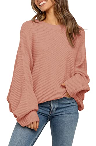 Image of Mafulus Womens Oversized Sweater Fall Winter Slouchy Pullover Jumper Tops