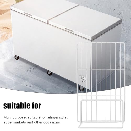 2 Pcs Adjustable Freezer Divider Shelves - Wire Shelf Organizer for Freezer and Refrigerator, Perfect for Deep Refrigerator Storage, Easy Installation - Thumbnail 7