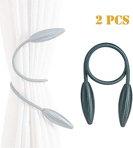 OEXEO 2 PCS Curtain Tiebacks Random Modelling Curtain Holdbacks Drapery Tie Backs,Decorative Rope Hook for Window Blackout and Sheer Panels No Need Punching (B-#2)