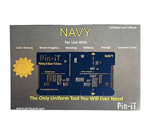 Pin-iT Military Uniform Tools (Navy Pin-iT Card)