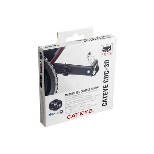 CATEYE Magnetless Speed/Cadence Sensors &ndash; IPX7 Waterproof Wireless Bluetooth ANT+ Bike Computer RPM Sensor for Road, Spin Bikes and Smart Trainers, Compatible with Rouvy, Zwift, Peloton, Wahoo