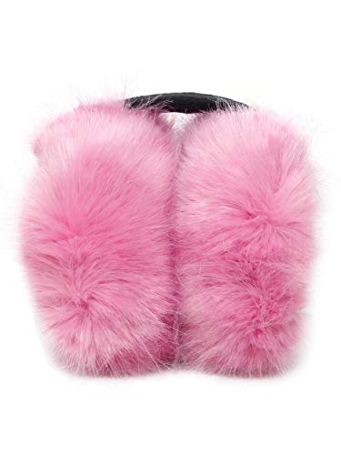 Image of FabSeasons Faux Fur Winter Outdoor Accessory Foldable Ear Muffs /Warmer for Girls & Women for protection from Cold, Ideal Head /Hair Accessory during winters