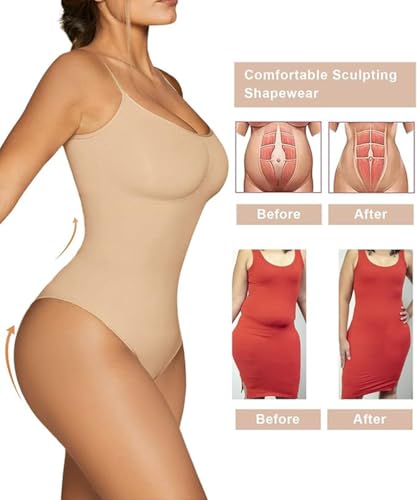 Image of Women Shapewear Tummy Control Bodysuit Seamless Sculpting Waist shaper Thong or Brief (ED025)