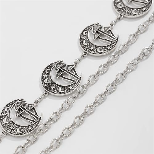 Tassels Chain Belt Personality Charm Belt Durability Metal Chain Trendy Belt for Fashion Enthusiasts3