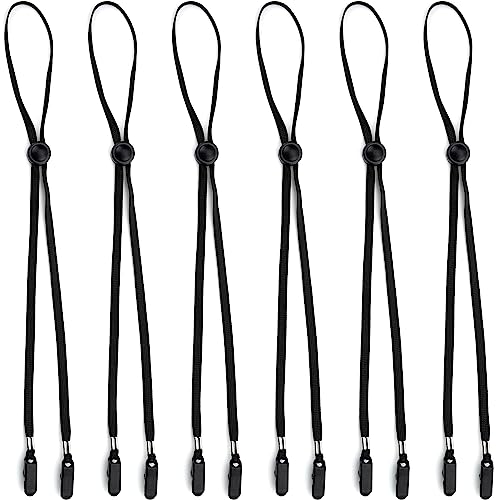 6 peças de clipes ajustáveis de alça de chapéu removível, alça de queixo com trava de cordão à prova