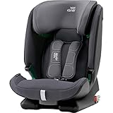 BRITAX RÖMER Kindersitz 9-36 kg ADVANSAFIX M i-SIZE, 5-Punkt-Gurt mit ISOFIX für Kinder von 76 - 150 cm (i-Size), 15 Monate bis 12 Jahre, Storm Grey