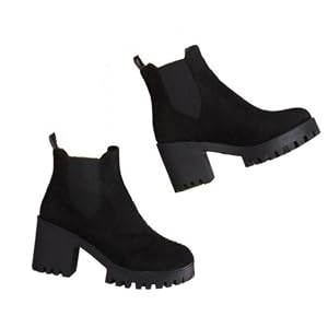 Womens Fashionable Solid Chelsea Boots Casual Comfortable Ankle Boots for Daily Wear Female All-match Trendy Shoes for Fall