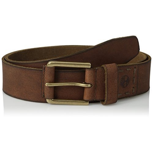 Timberland Cinto de couro casual masculino, Marrom, 40