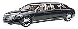  76297 Mercedes Maybach S 600 Pullman (black/beige interior) 2016 1:18 Autoart