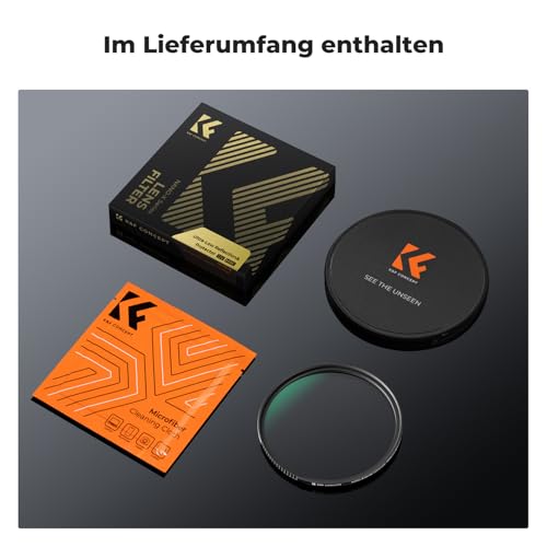 K&F CONCEPT UV Filter 95mm Ultra-niedrige Reflexion & 9H Härte 2-in-1 Schutzfilter (Nano-Xcel)