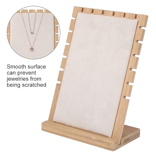 Image of Jewelry Storage Display Stand for Bangles Bracelets Watches (Chain-Necklace Stand Beige)
