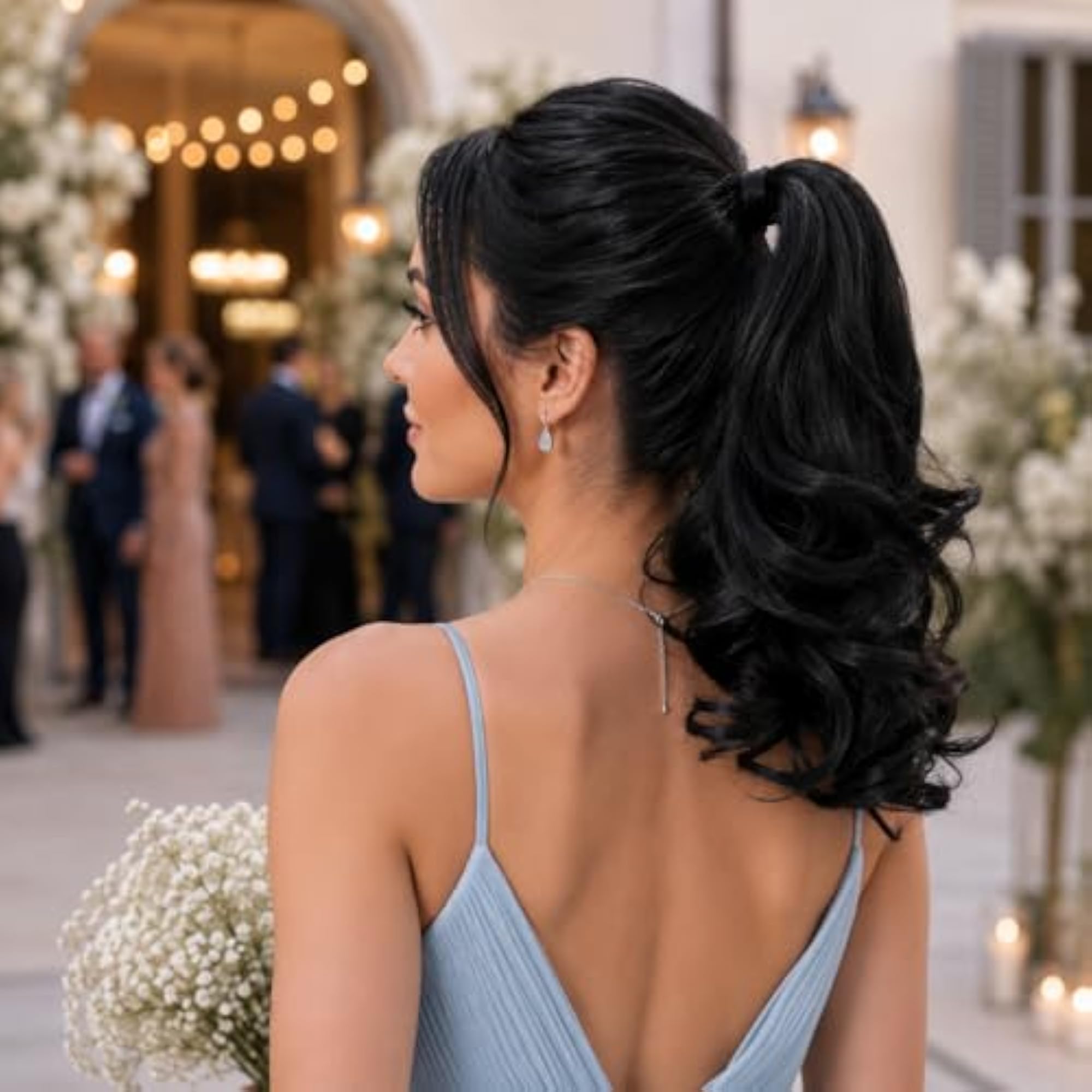 PRETTYSHOP 14" Clip-On Ponytail Extension, Voluminous Wavy