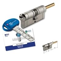 cilindro europeo mottura antibumping CHAMPIONS PRO CP4P3131 con asta portapomolo/chiave lunghezza mm 62 (mm 31/31) con 5 chiavi