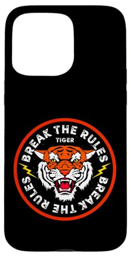 Cool Break The Rules Wild Japanese Tiger Graphic Design �X�}�z�P�[�X iPhone 15 Pro Max �p