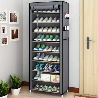 Fotrsta Multilayer Oxford Shoes Cabinet Entryway Space-saving Shoes Racks Dustproof Storage Organizer for Shoe Rack Shelves