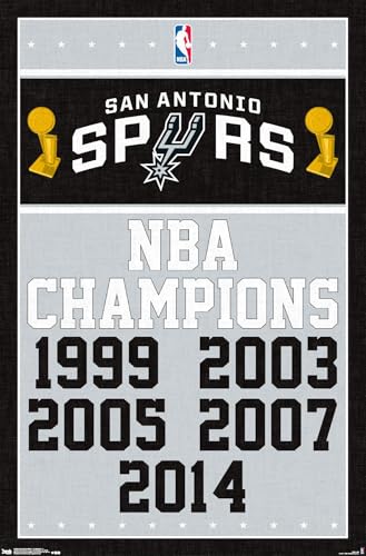 Trends International NBA San Antonio Spurs - Champions Wall Poster, 22.375