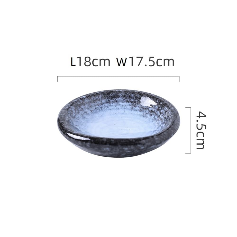 Talerz Jadalniczy, Brukowany ceramiczny talerz do steków, danie deserowe sushi, zastawa stołowa w restauracji(18CM)