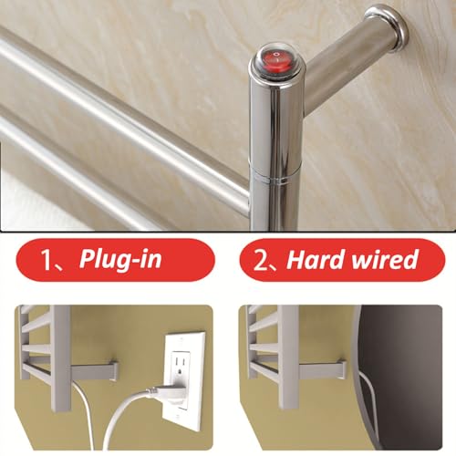 Porte-serviettes chauffant en acier inoxydable pour créer un cocon de douceur - 7