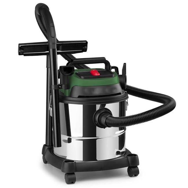Suinga Aspirador de sólidos y líquidos. Potencia 1400W. Poder de succión 16 KPA. Depósito metálico de 20L.