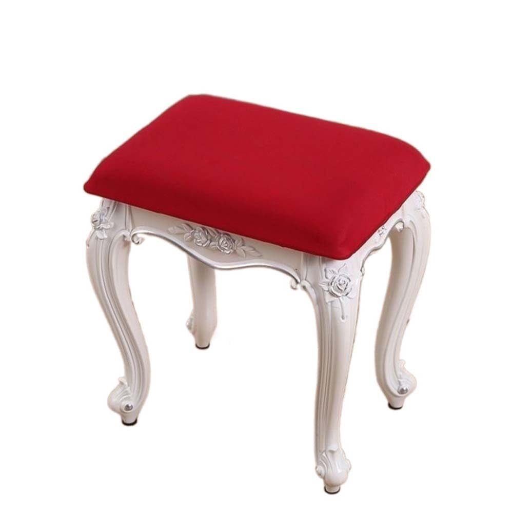 HXOUTGKP Rectangle Bar Stool Covers Stretch Vanity Stool Cover Jacquard Elastic Chair Seat Slipcovers 30 * 40/35 * 55/45 * 35Cm/34#/(30-35)*(35-40) Cm