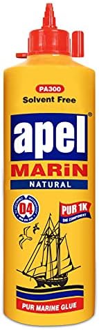 Waterproof Polyurethane Glue 20.3 fl oz. Bottle Marine Glue for Boats and RVs Natural PU Adhesive for Above and Below the Waterline (1 Pack)